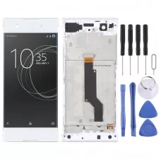 Sony Xperia XA1 G3116 Digitizer Full Assembly的原始LCD屏幕带有框架（白色）